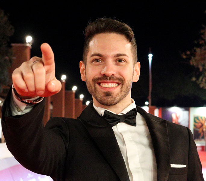 francesco merli, scrittore, attore, festa del cinema, roma