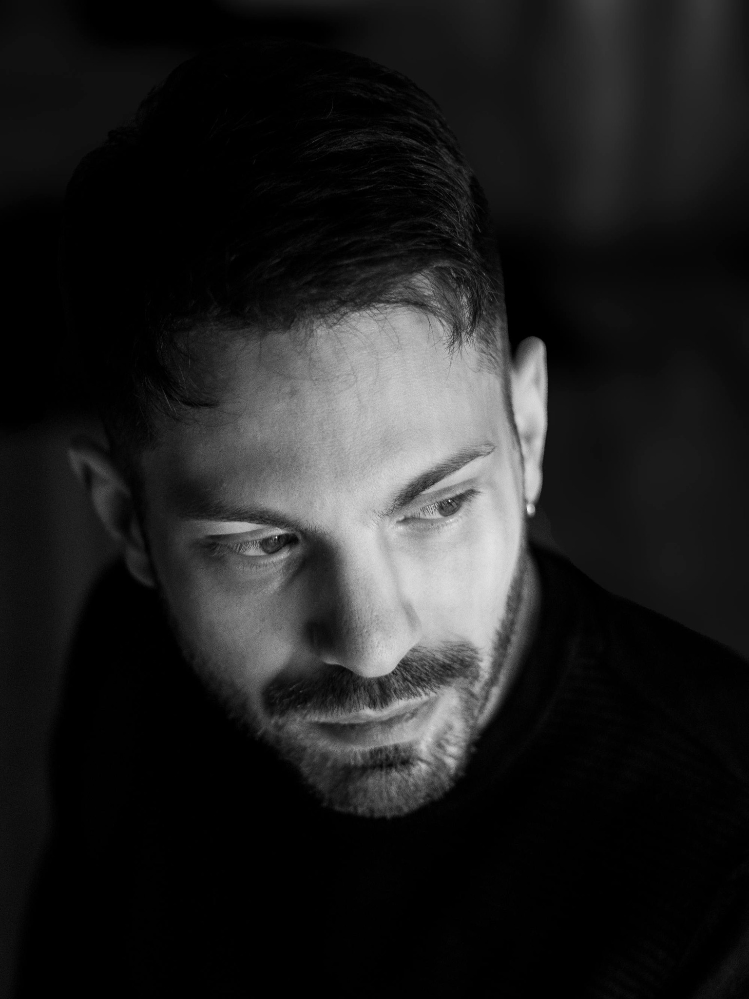 francesco merli attore scrittore bianco e nero